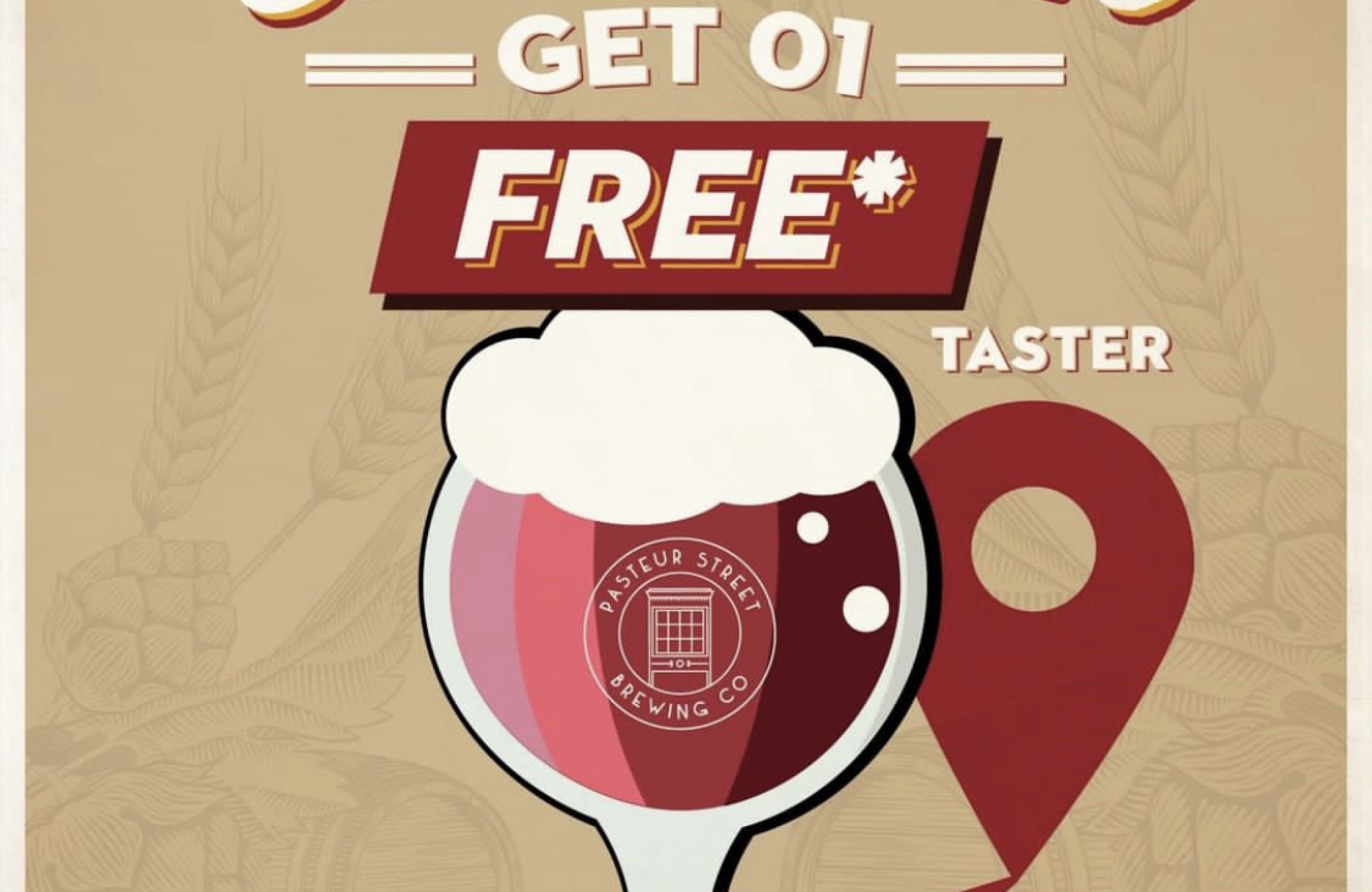 CHECK - IN TO GET 1 FREE