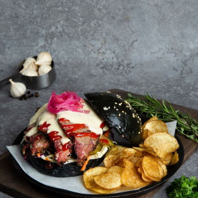  Smoked Beef Brisket burger